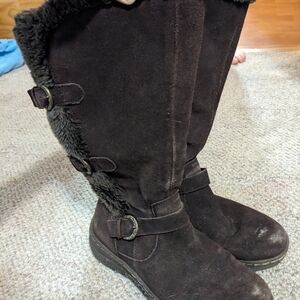 Women's Black Suede Boots